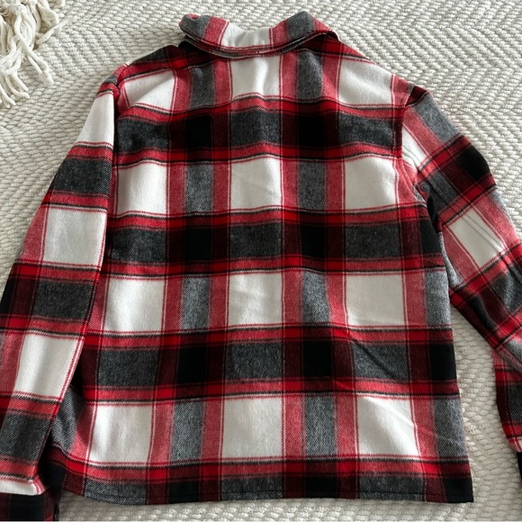 Steven Madden Cropped Boxy Plaid Jacket Size Medium - Picture 5 of 5